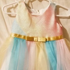 Bonnie Baby multi color infant dress